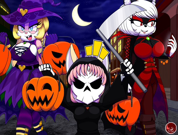 fluffy girls halloween 2024