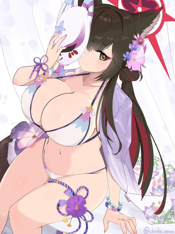 【ブルアカ】水着ワカモ