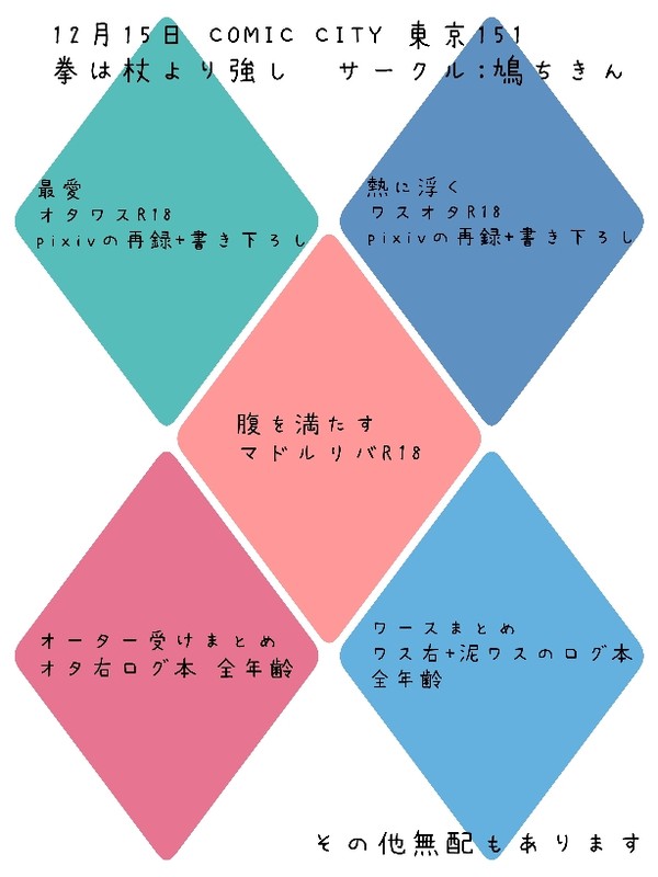 12月15日 拳は杖より強し