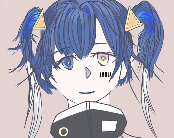 kanaseの夜空絵バーコード差分