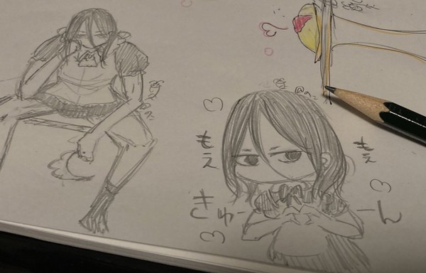 アナログ絵/さくすぎだったり、すぎさくだったり。