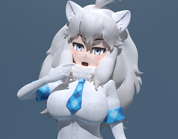 ホワイトライオンの3Dモデル