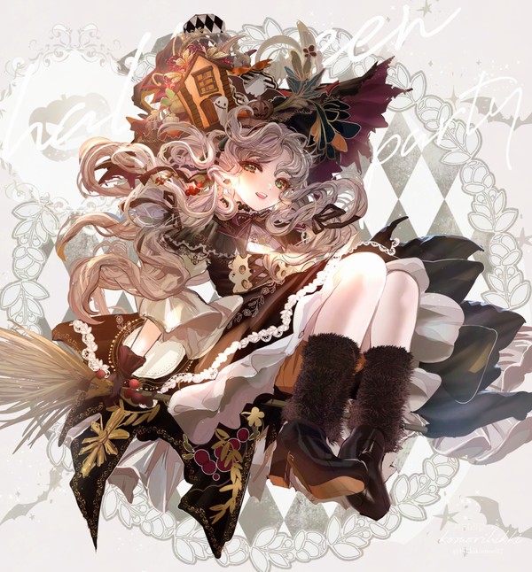 ハロウィンスイーツ魔女(全身版) - 1/1