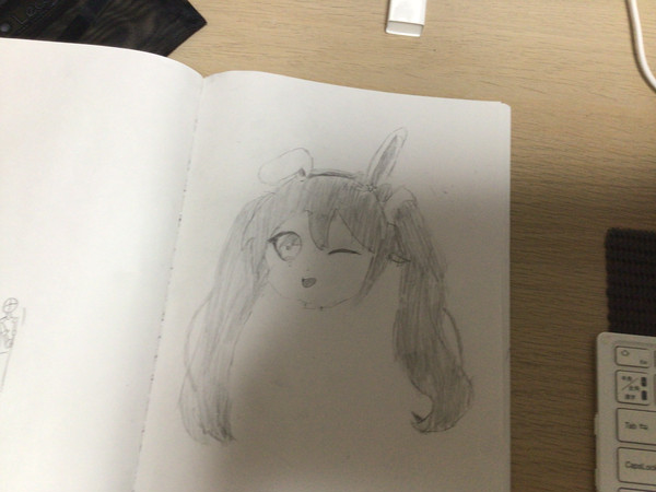 アナログで雪ミク描いてみたぞ
