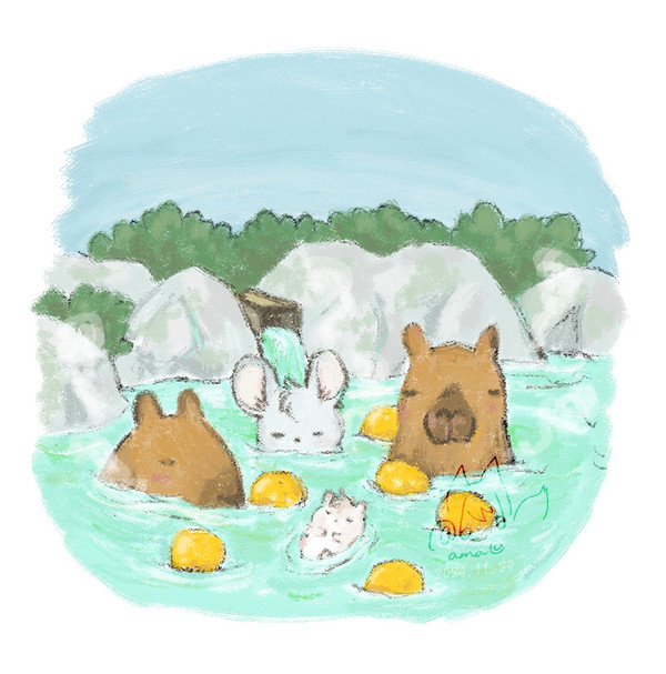 カピバラ温泉始まったそうです