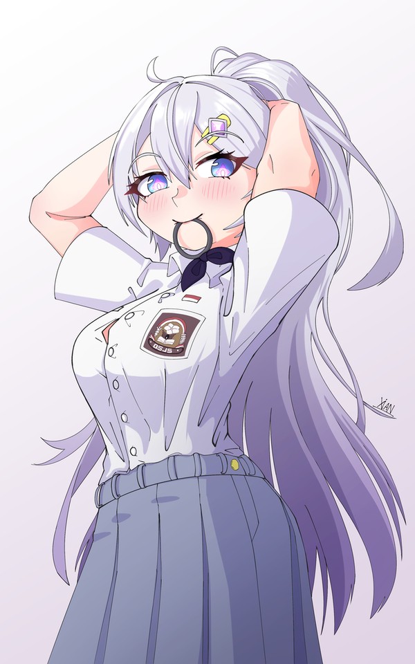 School girl Kiana...