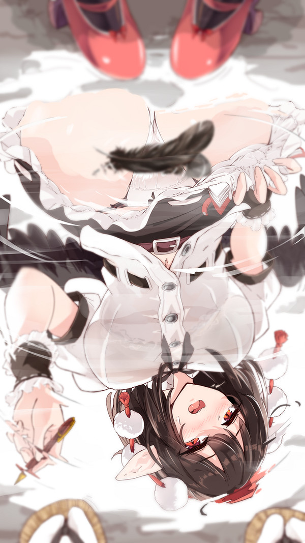 足元が気になる文ちゃん