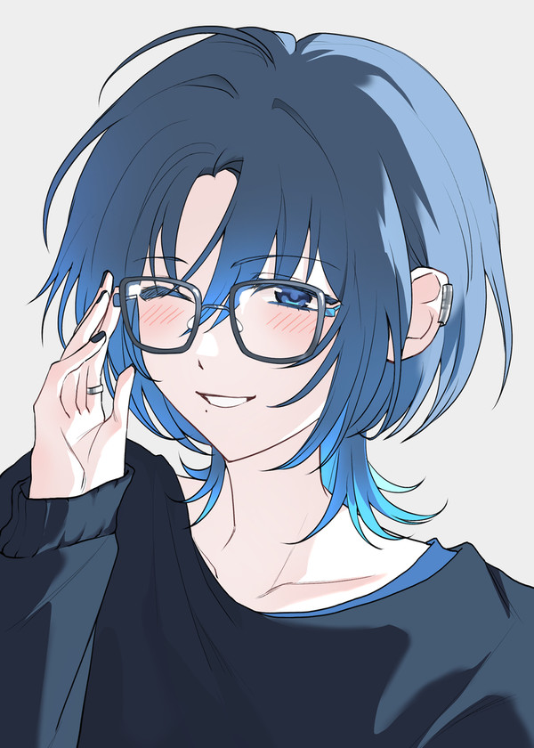 メガネ青くゆ