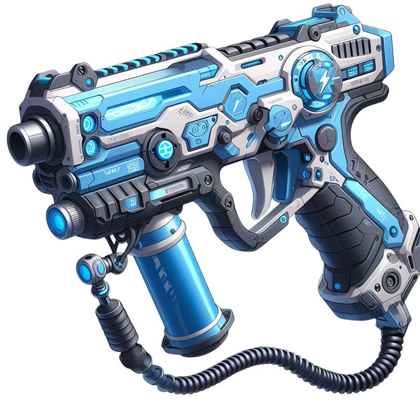 【11種・シルエット付き】電撃銃素材