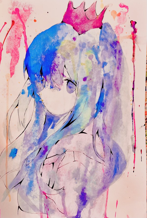 絵の具遊び