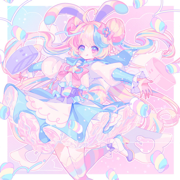 🌈れいんぼーマシュマロちゃん（ちょっとチャイナ）