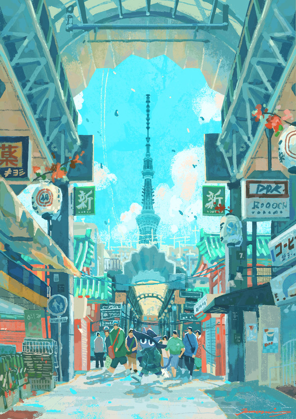 貓老闆在晴空塔