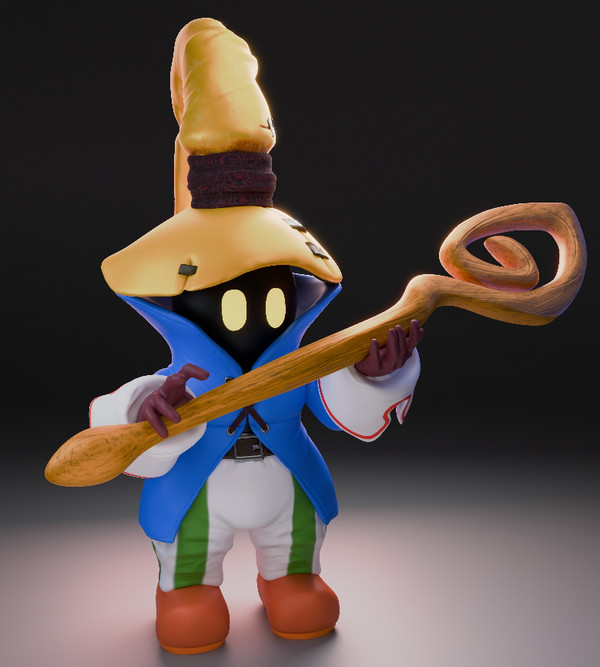 Vivi sculpted in Blender