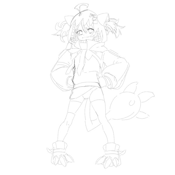 Gigi sketch redraw