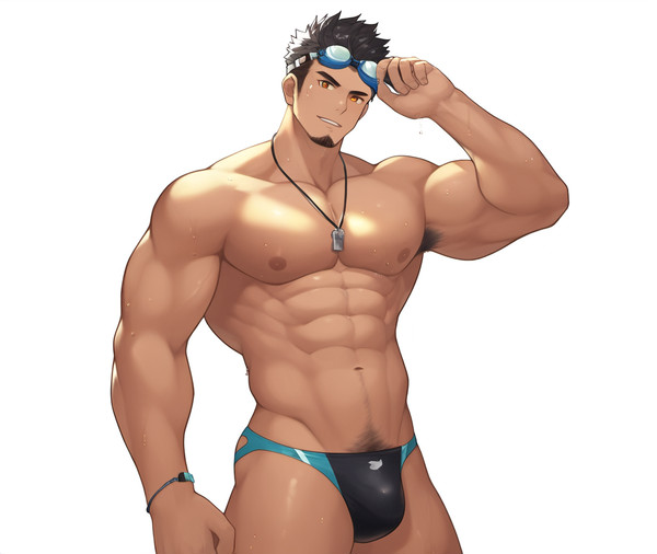 水着男子たち