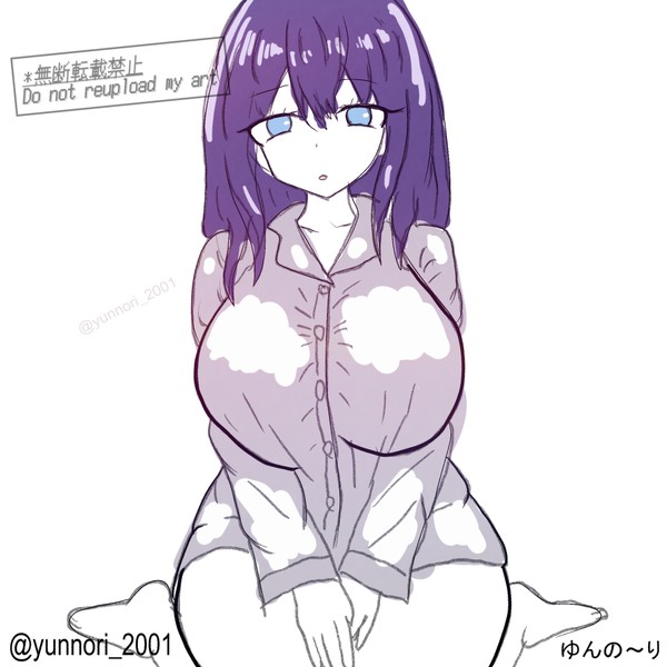 まだお腹にあまり物が入っていない清楚系の女の子 ラフ