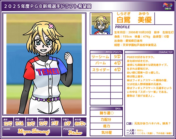 【PGB】白鷺美優【ドラフト候補2025】