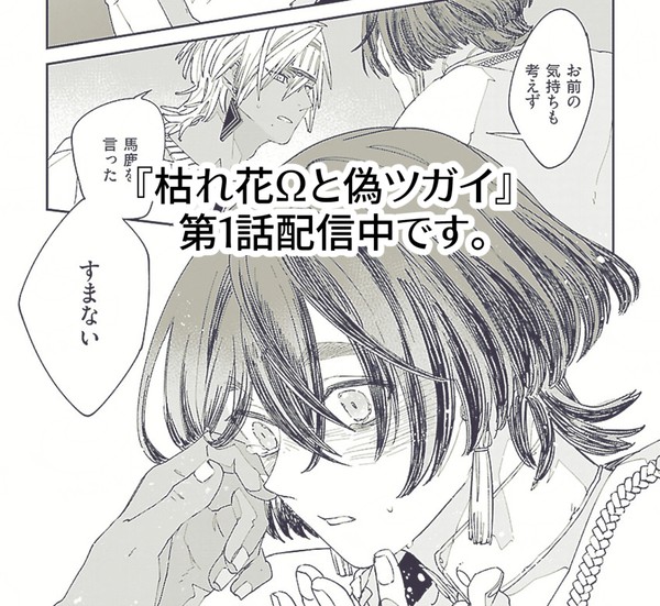 【創作BL】枯れ花Ωと偽ツガイ 第1話 配信開始しました。
