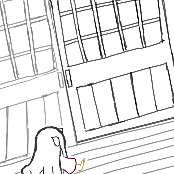 抱き枕に嫉妬するあうんちゃん