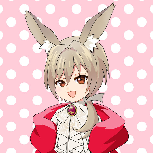 主とおそろいの長い耳