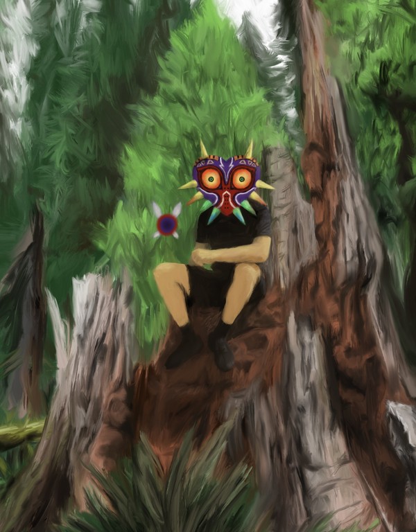 I found this mask in the woods