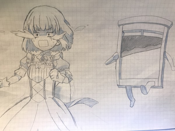 ギロチンから逃げるミーア
