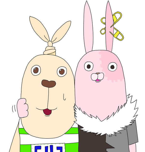 もちもちを堪能するキルとそれにムカついてるキレ