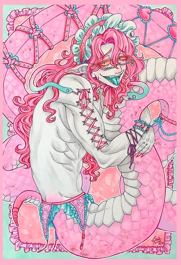♡PINK SNAKE MAN♡