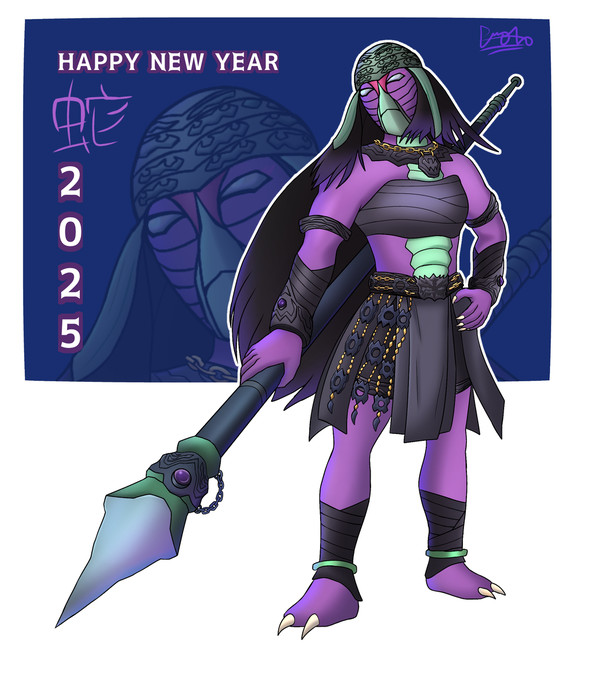 New Year's Sea Snake Girl