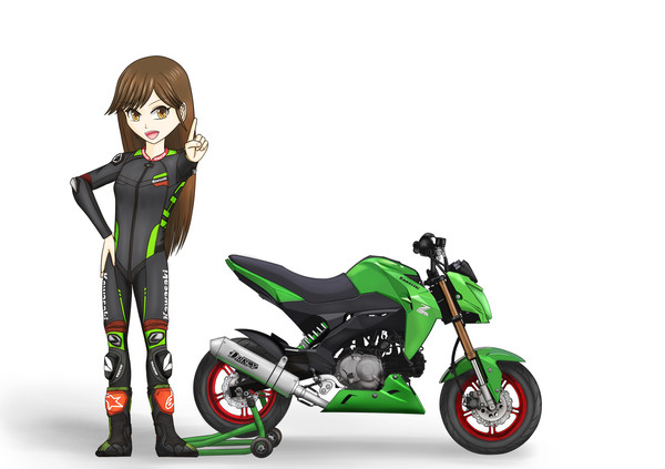 荒潮＆Z125レース仕様（着色バージョン、仕上げともいう）