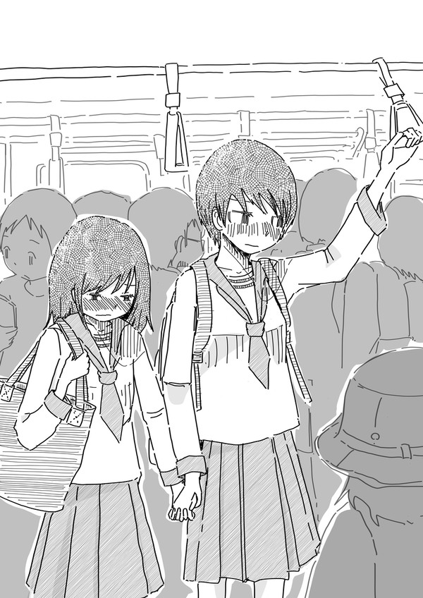 電車の中