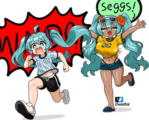 Bazilian Miku wants something :3