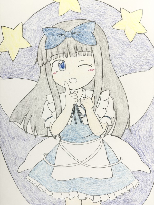 スターサファイア色塗り