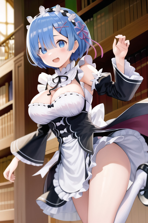 リゼロのレム　AI生成