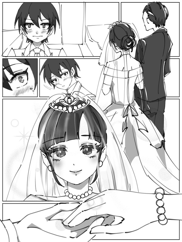ひかりこ結婚式漫画