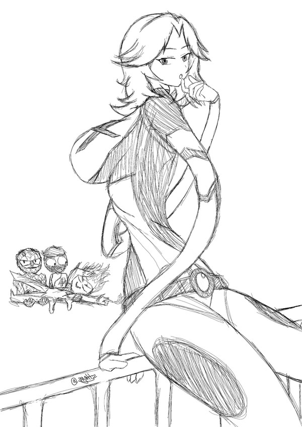 Sue Storm strechy sketch