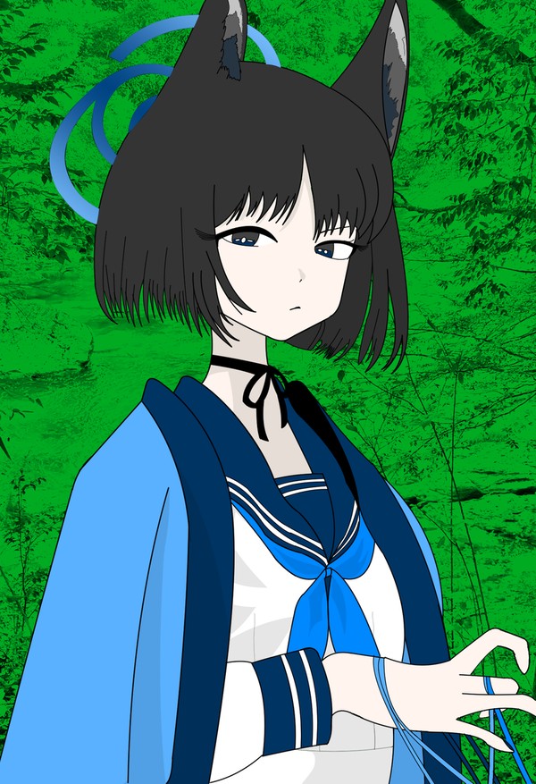 桐生キキョウ【お絵描き】途中