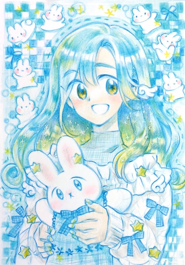 女の子とうさぎ