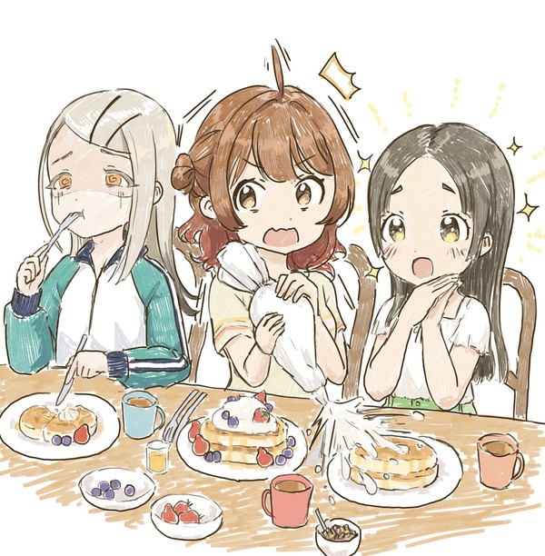 補習組でホットケーキ