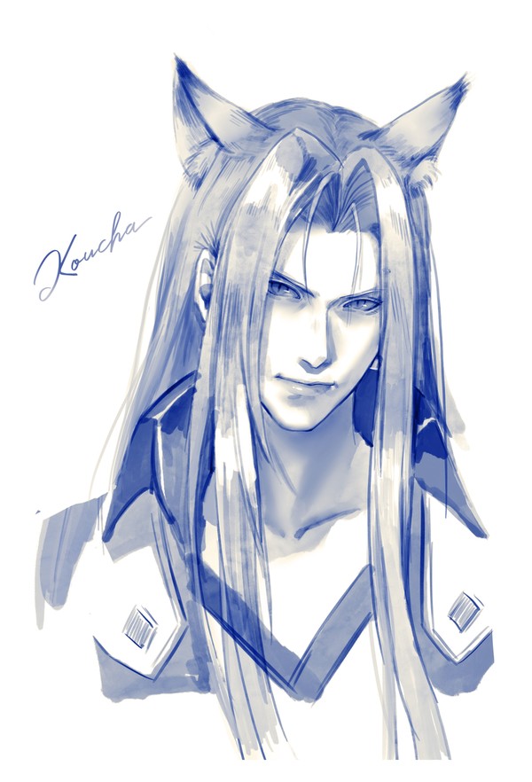 sketch of fox sephiroth