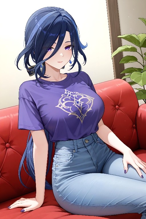 Clorinde in casual clothes