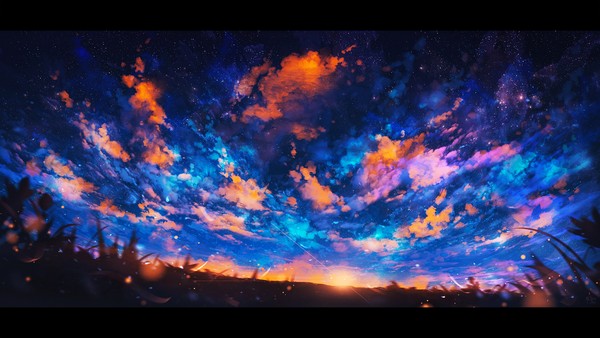 Under turquoise sky