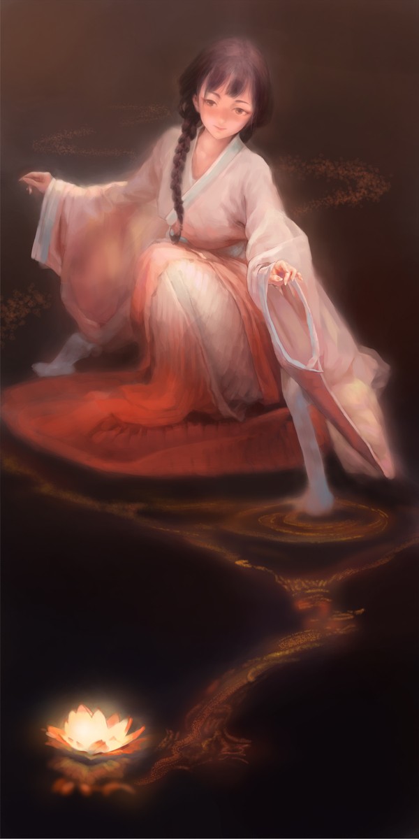 桃夭放河灯