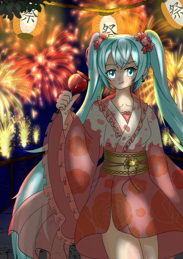 花火祭金魚姬初音