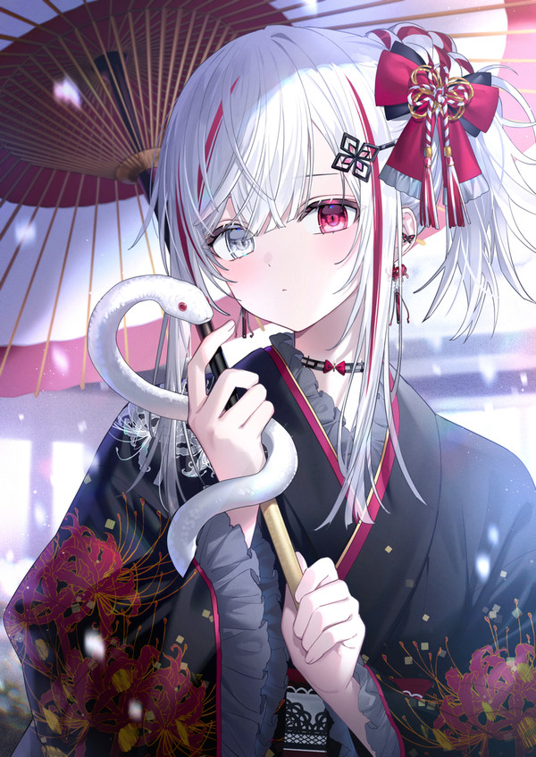 彼岸花の着物