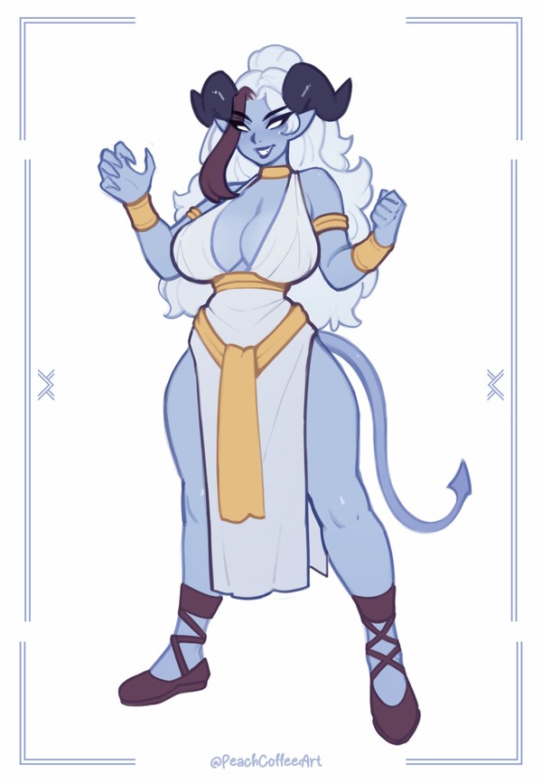 (Commission) Blue mommy