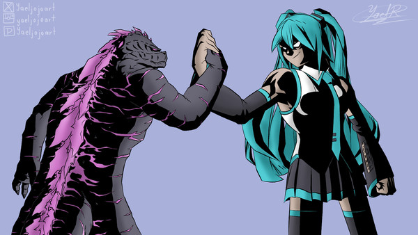 Miku X Godzilla
