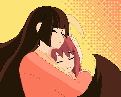 Kaguya soothe the buny