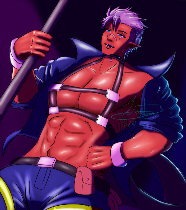 Shark guy oc done