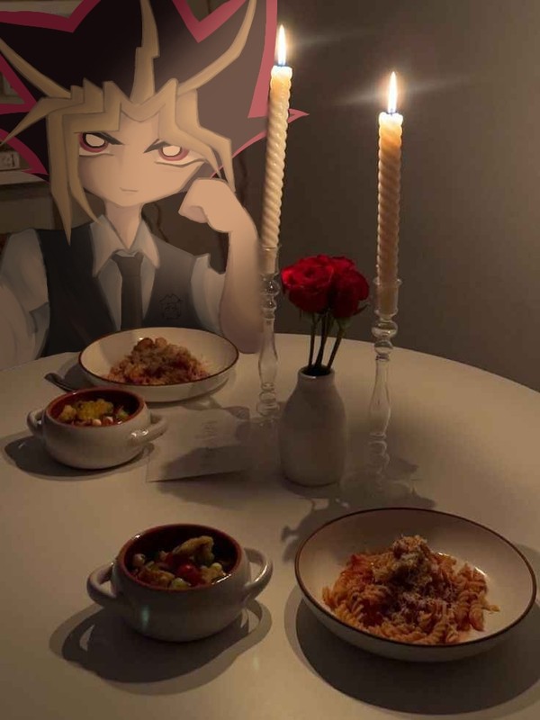 valentines dinner with atem
